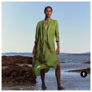 NWT! Zara Tied Linen Dress